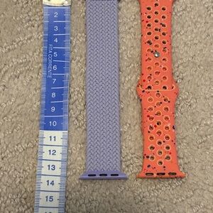 Braided and Sport Band Set for Smartwatch - Purple and Orange